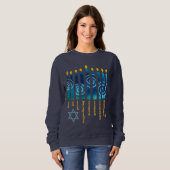 HANUKKAH Spirituelles Obst Sweatshirt (Vorne ganz)