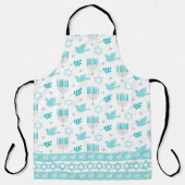 HANUKKAH STAR DAVID, DOVES, HANUKKAH CANDLES SCHÜRZE (Vorderseite)