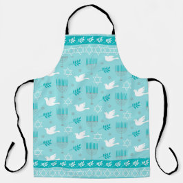 HANUKKAH STAR DAVID, DOVES, HANUKKAH CANDLES SCHÜRZE