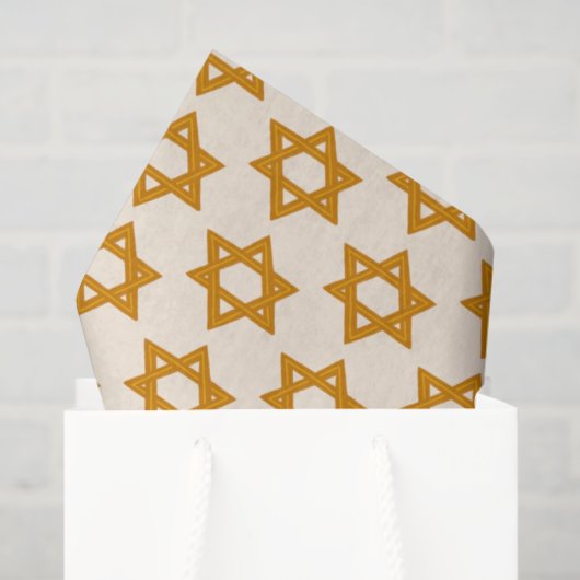 HANUKKAH STAR DAVID Jüdischer Urlaub Bar Mitzvah Seidenpapier (Geschenktüte)