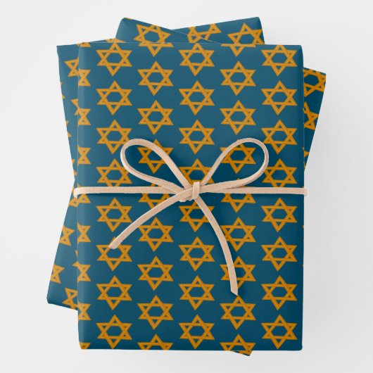 HANUKKAH STAR DAVID Jüdisches Holiday Set of Geschenkpapier Set (Beispiel)