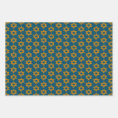 HANUKKAH STAR DAVID Jüdisches Holiday Set of Geschenkpapier Set (Vorderseite)