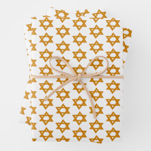 HANUKKAH STAR DAVID Jüdisches Holiday Set of Geschenkpapier Set