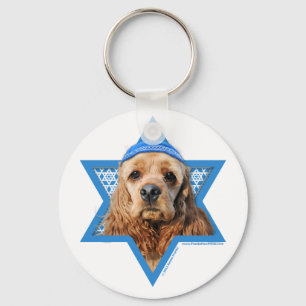 Hanukkah Star of David - Cocker Spaniel Schlüsselanhänger