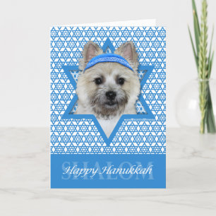 Hanukkah Star von David - Cairn Terrier - Teddy Be Feiertagskarte