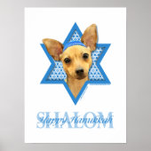 Hanukkah Star von David - Chihuahua Poster (Vorne)