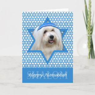 Hanukkah Star von David - Coton de Tulear Feiertagskarte