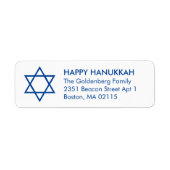 Hanukkah Star von David Custom Blue modern (Vorne)