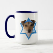 Hanukkah Star von David - Jack Russell Terrier Tasse (Links)