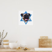 Hanukkah Star von David - Mops Poster (Küche)