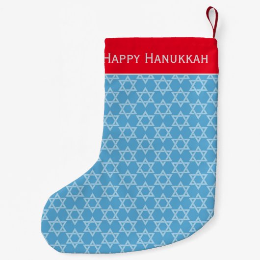 Hanukkah Star von David Personalize Kleiner Weihnachtsstrumpf (Rückseite)