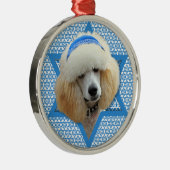Hanukkah Star von David - Poodle - Apricot Ornament Aus Metall (Rechts)