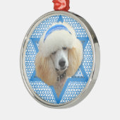 Hanukkah Star von David - Poodle - Apricot Ornament Aus Metall (Links)