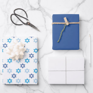 Hanukkah Star von David Set Geschenkpapier Set