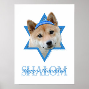 Hanukkah Star von David - Shiba Inu Poster
