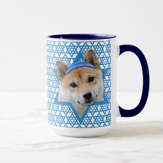 Hanukkah Star von David - Shiba Inu Tasse (Rechts)