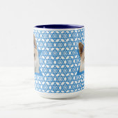 Hanukkah Star von David - Shiba Inu Tasse (Zentrum)
