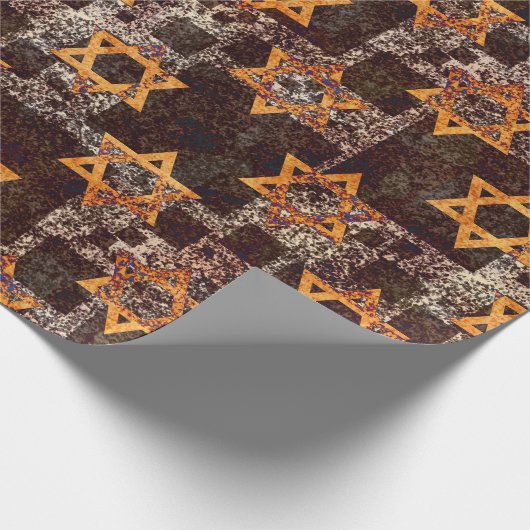 Hanukkah Star von David Wrapping Paper Geschenkpapier (Ecke)
