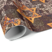 Hanukkah Star von David Wrapping Paper Geschenkpapier (Rolleneckpunkt)