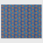 Hanukkah Star von David Wrapping Paper Geschenkwra Geschenkpapier (Flach)