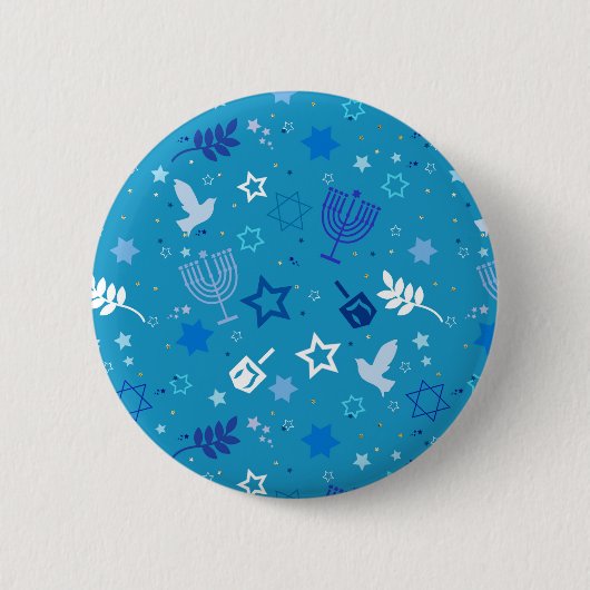 Hanukkah Stars Button (Vorderseite)