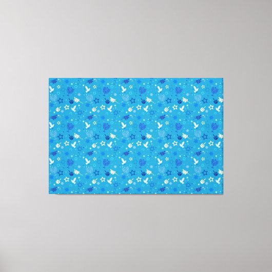 Hanukkah Stars Canvas Print Leinwanddruck (Vorderseite)