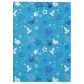 Hanukkah Stars Clipboard Klemmbrett (Rückseite)