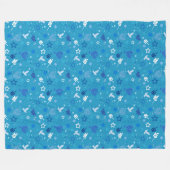 Hanukkah Stars Fleece Blanket (Vorderseite (Horizontal))