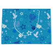 Hanukkah Stars Geschenktasche Große Geschenktüte (Vorderseite)