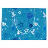 Hanukkah Stars Geschenktasche Große Geschenktüte (Rückseite)