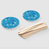 Hanukkah Stars Hand Fans Fächer (Non-assembled)