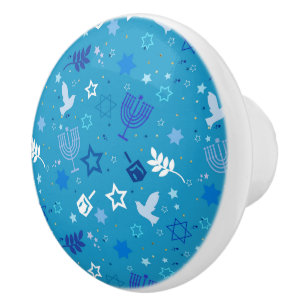Hanukkah Stars Knob Keramikknauf
