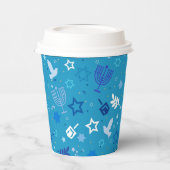 Hanukkah Stars Paper Cups Pappbecher (Links)
