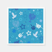 Hanukkah Stars Paper Napkins Serviette (Vorderseite)
