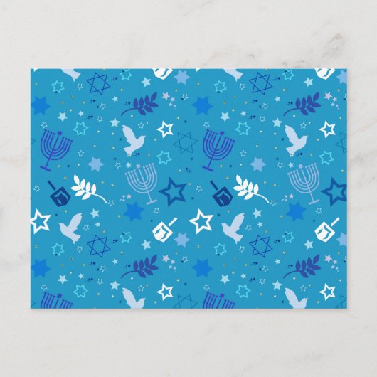 Hanukkah Stars Postcard Postkarte (Vorderseite)