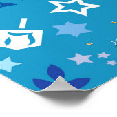 Hanukkah Stars Poster (Ecke)