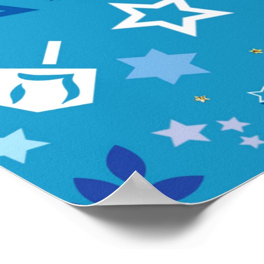 Hanukkah Stars Poster (Ecke)