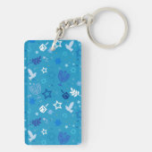 Hanukkah Stars Schlüsselanhänger (Rückseite)