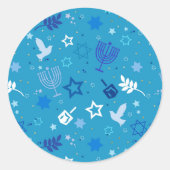 Hanukkah Stars Stickers (Vorderseite)