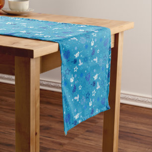 Hanukkah Stars Table Runner Großer Tischläufer