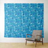Hanukkah Stars Tapestry Wandteppich (Beispiel (Horizontal))
