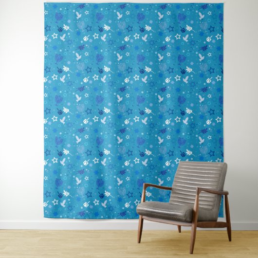 Hanukkah Stars Tapestry Wandteppich (Beispiel)