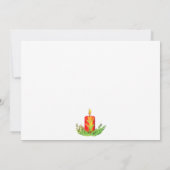 Hanukkah Stars und Candles Celebration Einladung (Rückseite)