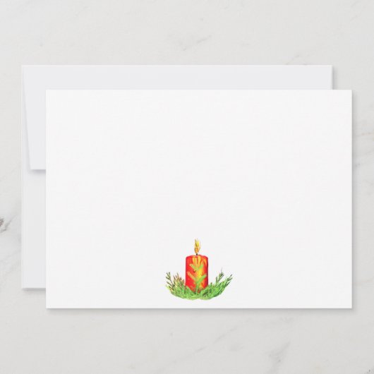 Hanukkah Stars und Candles Celebration Einladung (Rückseite)