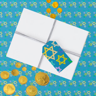 Hanukkah Stars von David Gift Tag Geschenkanhänger