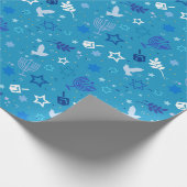 Hanukkah Stars Wrapping Paper Geschenkpapier (Ecke)