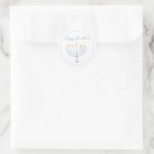 Hanukkah Sticker | Menorah | Runde (Tasche)