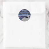 Hanukkah Stickers (1 1/2"/3")"Öllampe Gold/Silber (Tasche)