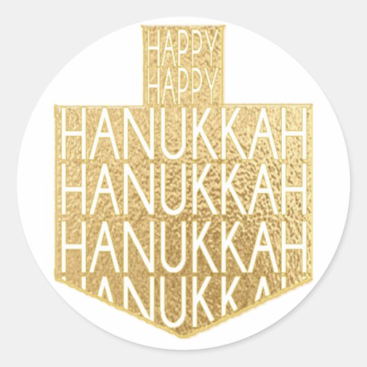Hanukkah Stickers (1 1/2" oder 3")"Hanukkah Dreide (Vorderseite)
