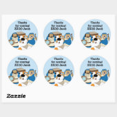 Hanukkah Stickers (1 1/2" oder 3" Personalisiert (Blatt)